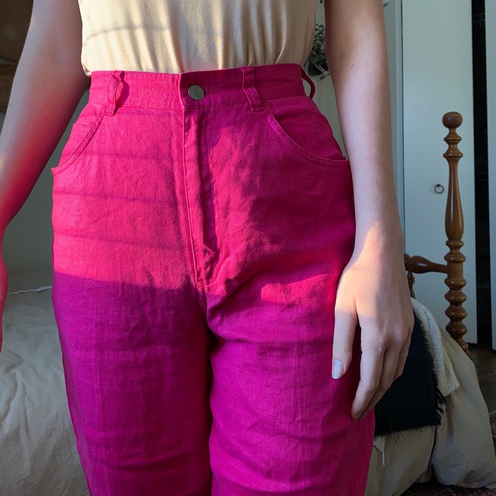 Ralph Lauren High Waisted Pink Pants